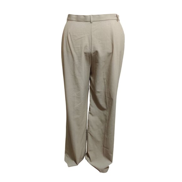 East 5th 14 Secretly Slender Beige Straight Leg Trousers Neutral Workwear Pants - Picture 3 of 7